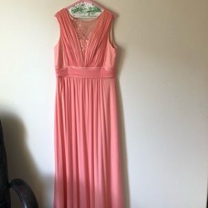Peach/ coral formal dress